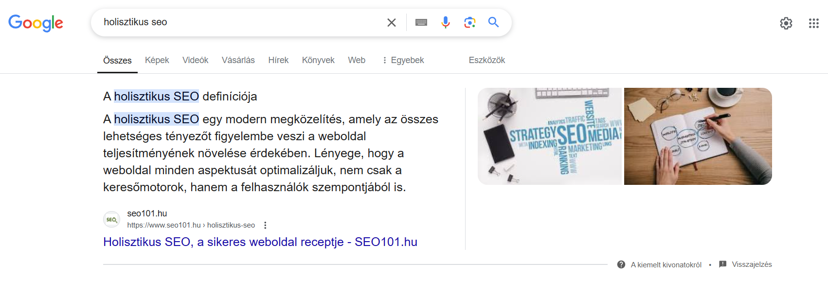 AEO és a featured snippet, azaz kiemelt kivonat